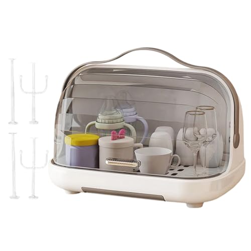 Support de séchage pour biberons avec couvercle égouttoir compact contre la poussière
