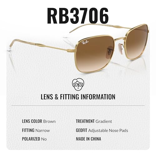 Ray-Ban RB3706 Square-Round Shaped Sunglasses for Men & Women with Official RAYBAN Eyewear Kit4