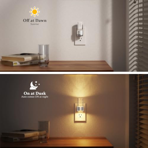 Image of JandCase Night Lights Plug into Wall, Bubble Night Light with 3 Colors