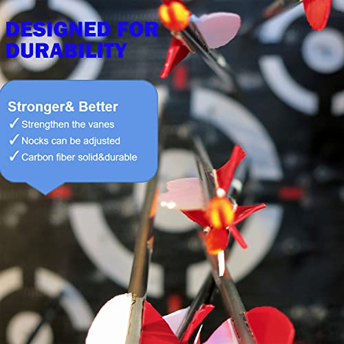 Zhao.fu 29 Inch Carbon Arrow Practice Hunting Arrows Spine 400 With Removable Tips For Archery Compound & Recurve & Traditional Bow (12 Pcs) #TOP1