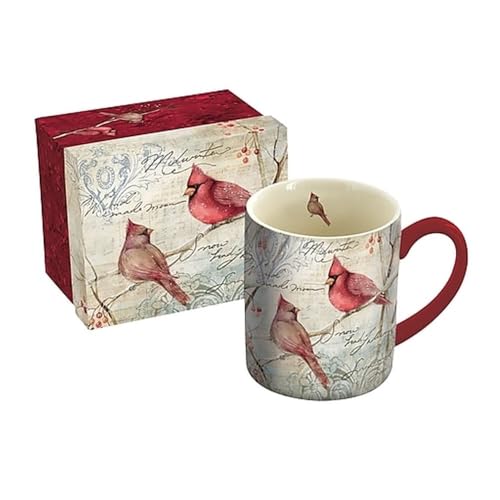 Lang Cardinal Pair Mug by Susan Winget, 14 oz., Multicolored