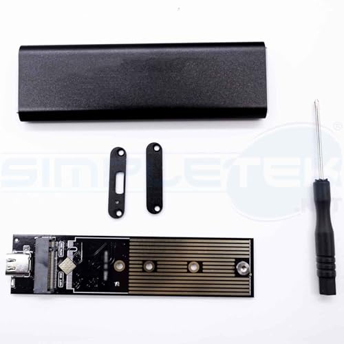 SSD adaptador de 120 GB externo portátil M.2 SIMPLETEK con conector reversible Type-C USB 3.1 5