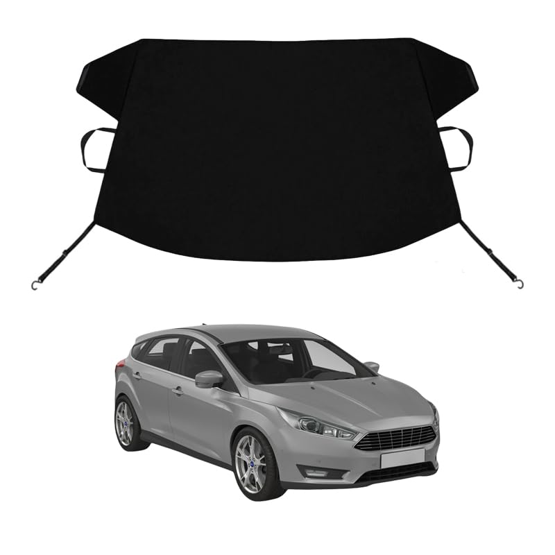 Image of Focus Custom Windshield Cover for Ice and Snow Fo-rd Focus Heavy Duty 600D Oxford Fabric Windshield Protector Fit Waterproof Hail Frost Cover Winter Car Accessories