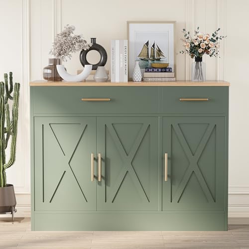 image for Shintenchi Modern Farmhouse Sideboard Buffet Cabinet with Storage with