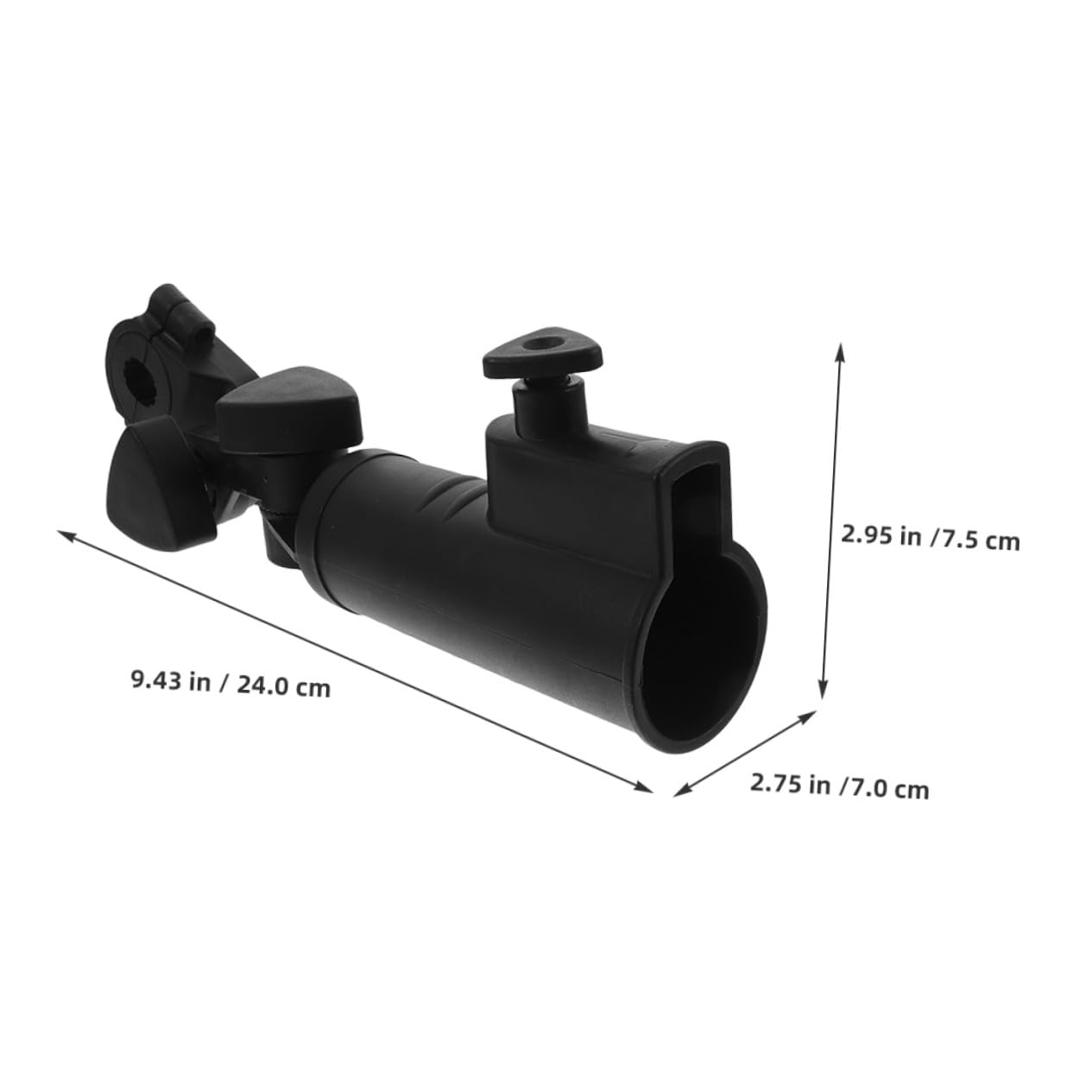 HANABASS 2 Piezas Soporte Ajustable para Paraguas de Golf Abrazadera para Carritos Cochecitos Sillas de Ruedas y Bicicletas Resistente al Viento y Fácil Instalación Accesorio Práctico para
