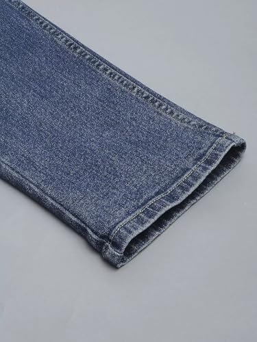 Image of Blue Jeans for Men Regular Fit - Cotton Jeans Pant for Men, Regular Denim Jeans for Boys - Light Fade Jeans for Men
