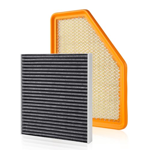 Image of Cabin & Engine Air Filter Fit for Chevy Volt L4 1.5L 2016-2019 Activated Carbon Cabin Filter Replace#CF11966 23437180 Car Accessories