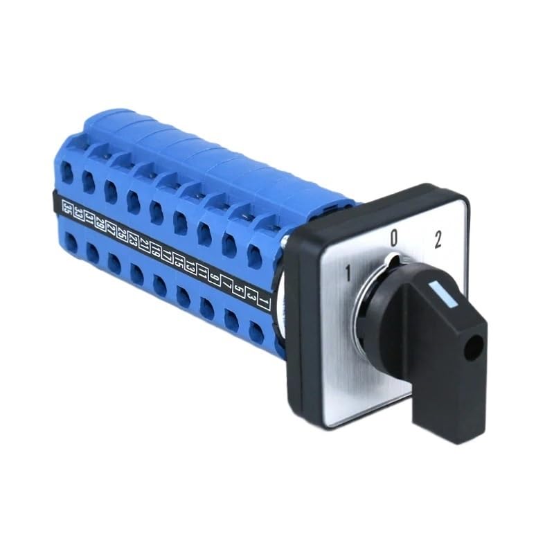 SZW26/LW26-20 3-Ways 20A Manual 64mm Panel Sliver 9P Cam Switch ON