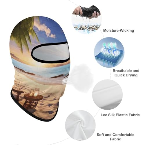 Balaclava de Protección Solar para Hombres y Mujeres, Máscara Facial Respirable para Todo el Cabeza para Senderismo, Ciclismo, Correr, Conducción miniatura 3