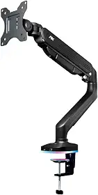 Suporte Monitor RGB Gamer Pistão A Gás Articulado 17 A 35