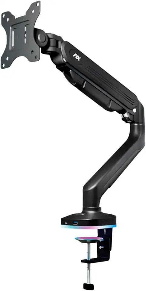 Suporte Monitor RGB Gamer Pistão A Gás Articulado 17 A 35