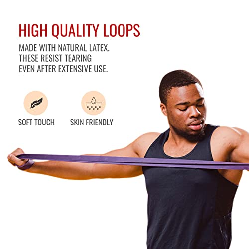 Image of Durafit - Sturdy, Stable and Strong Natural Rubber Home Workout Unisex Resistance Band, Pack of 3