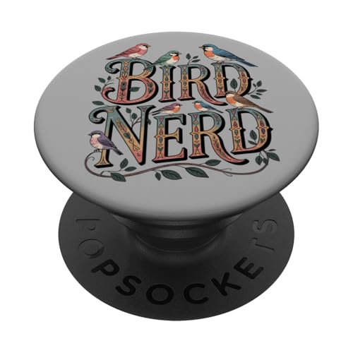 Bird Nerd Birdwatcher Estilo Vintage Observación de aves Amante de las aves PopSockets PopGrip Adhesivo