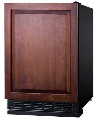 Summit FF708BLSSRSIF 24” Wide Under Counter Refrigerator 5.1 cu.ft. with Panel-Ready Door (Panel Not Included) Automatic Defrost Operation, and Deluxe black interior (RHD) on Fridge.com