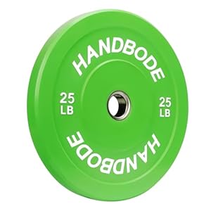 Bumper Plates Olympic Weight Plates, Colored Rubber plate for Weight Lifting and Strength Training