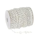 Material: harz, länge: 30 m, hochzeitsperlen, klares perlendekor