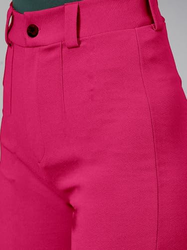 Image of Mehrang Trousers for Women, Formal Pants for Women, Straight Fit Pants