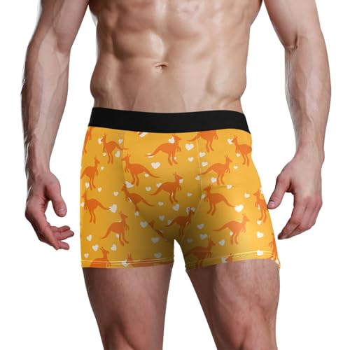 Men's Underwear Kangaroo Boxer Briefs Soft Comfort Short Leg Trunks 5