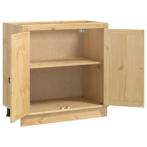 Cómoda de madera maciza con 2 puertas: elegancia y orden en tu comedor 6