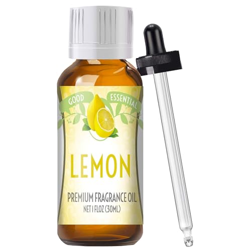 Image of Good Essential Professional Lemon Fragrance Oil, 30ml for Diffusers, Candles, Soap, Lotion, Perfume (1 fl oz) - Lemon Scented Oil for Candle or Soap Making