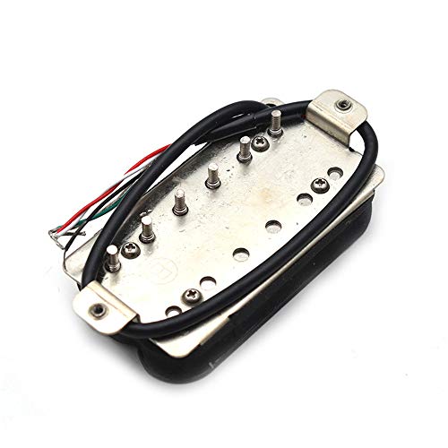 Saphue Alnico 5 Humbucker Pickup Double Coil Electric Guitar Pickups Set With Neck And Bridge With Prewired And Screws Parts Accessories Kit Black #TOP7