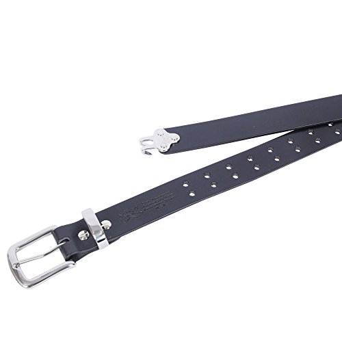 Col. Littleton Leather Adjustable No.4 Belt with Nickel Buckle | Handcrafted in Lynnville, TN USA4