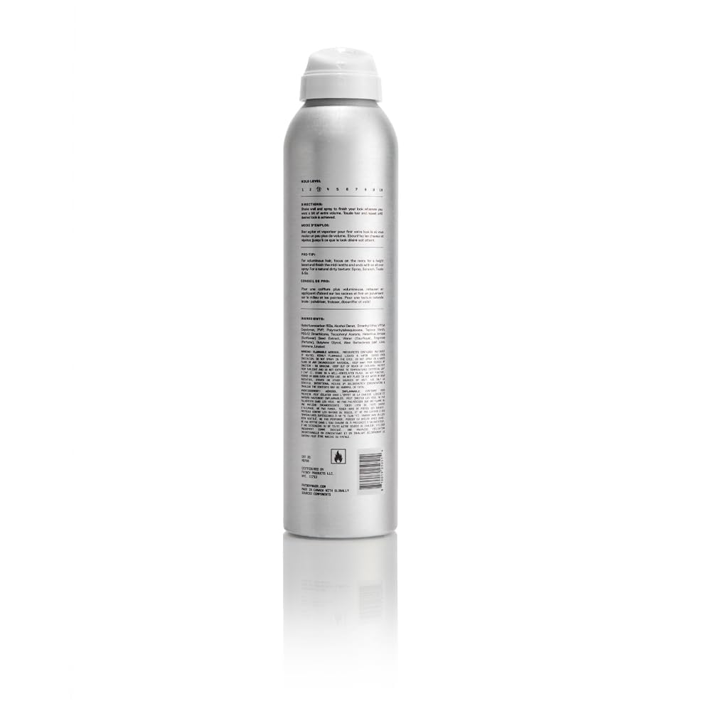 Fatboy Tousle & Go Hair Spray with Aloe Vera & Sunflower Seed Extract, Lightweight Hold Hair Texture Spray for Volume, Tousled Finish, Hair Care for All Hair Types, Paraben Free, Color Safe, 6 Oz