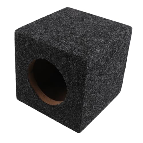 BRIGHTFUFU Square Wooden Subwoofer Enclosure for Car Audio Durable Speaker Box Replacement for Trucks Easy Setup Design Enhances Sound Aesthetics