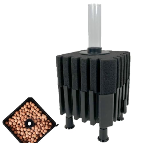 ST TS バイオスポンジフィルター 多孔質 ろ材入り 簡単設置 アクアリウム 水槽 ろ過 ろ材 バクテリア スポンジフィルター 熱帯魚 金魚 メダカ エビ アロワナ (スタンド型 S)