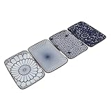 Pour les petites portions : à sushi sont conçues pour servir des plats, ce qui les rend idéales pour les apéritifs, les et les sashimis, les plateaux de service de desserts de pâtes, les assiettes à dîner rectangulaires en céramique