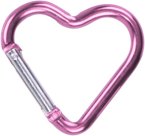 Heart Shaped Carabiner Clip – Aluminum Alloy Keychain, Spring Hook For Backpack, Camping, Keys - View #13