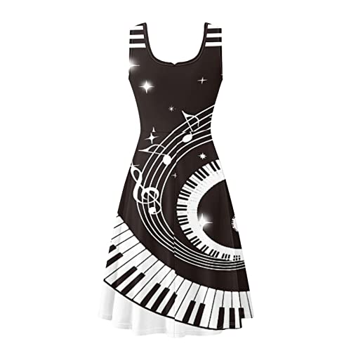 Image of TOADDITDO Womens Summer Sleeveless Tank Dress with 2 Side Pockets XS-4XL Plus Size