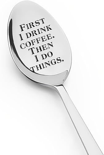 Cuchara para amantes del café, regalos para compañeros de trabajo, mejor amigo, regalos de Navidad, cumpleaños para hermana, regalos de amistad para