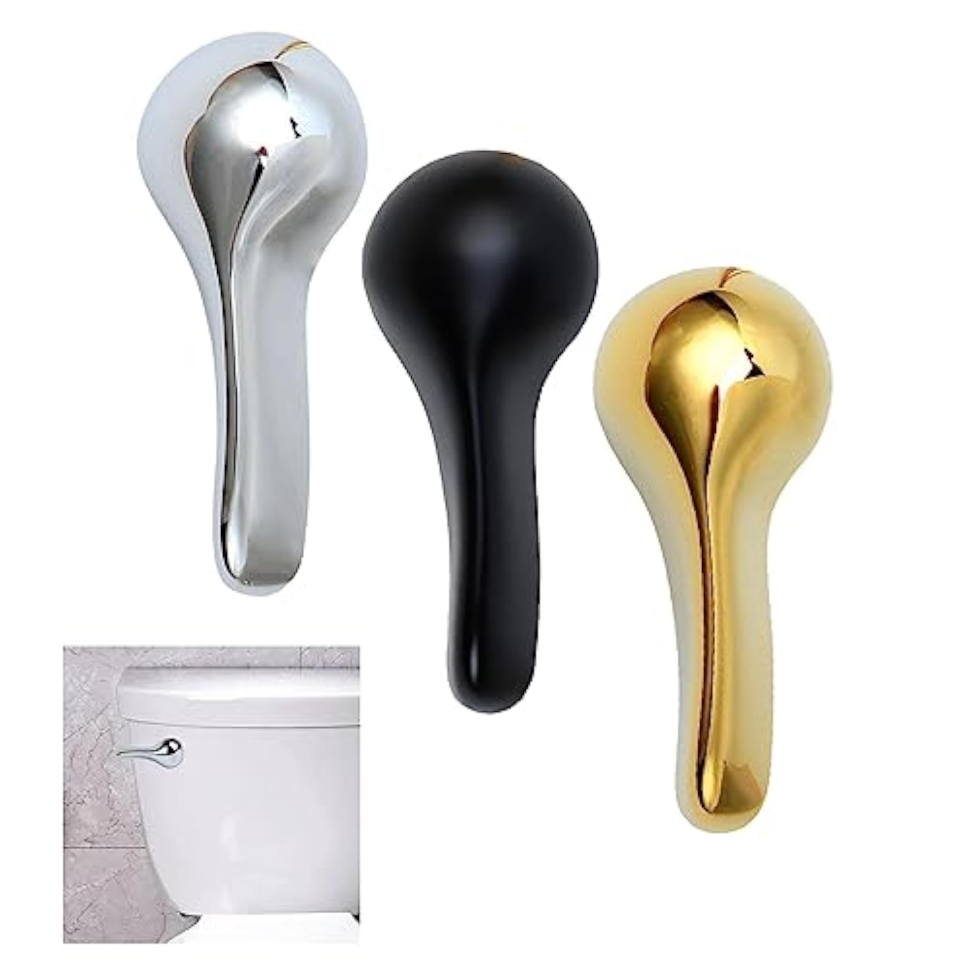 Toilet Tank Flush Lever Modern Handle Fittings