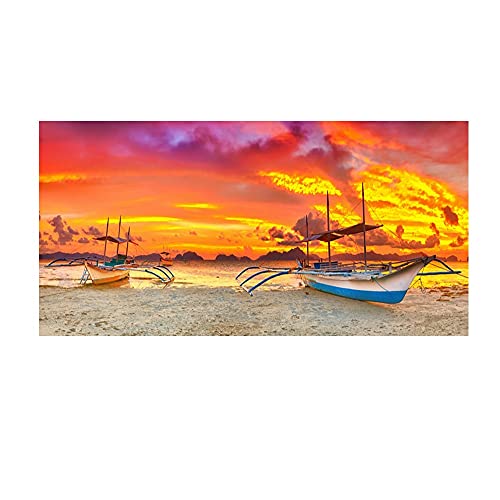 Kit Broderie Diamant 5D paysage de plage pour sublimer votre décoration de salon