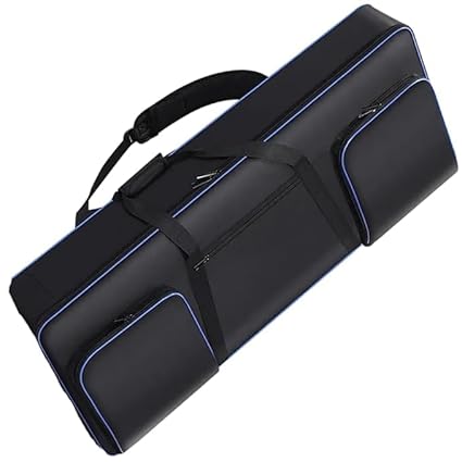 Grow wings Branded 61 Keys Keyboard & Piano Case/Cover/Backpack for Heavy Bag (black)