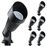 Lumina 4W LED Landscape Lights Cast-Aluminum Waterproof Outdoor Low Voltage Spotlights for Walls Tre