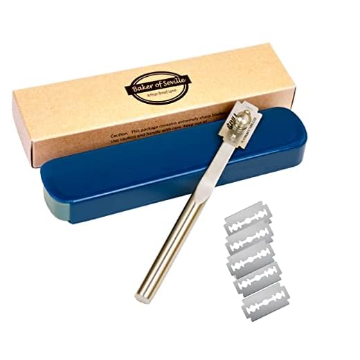 Baker of Seville Bread Lame – Now with 6 Included blades. Change from Straight or Curved Blade Lame in seconds with the Patented Design. Built for professional and serious bakers.