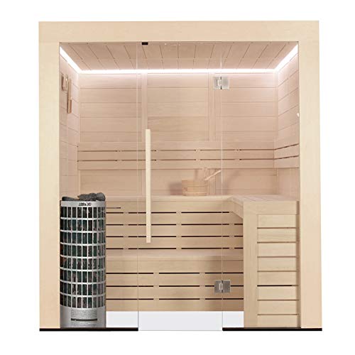 AWT Sauna E1202C Pappelholz/202x168/9kW Cilindro