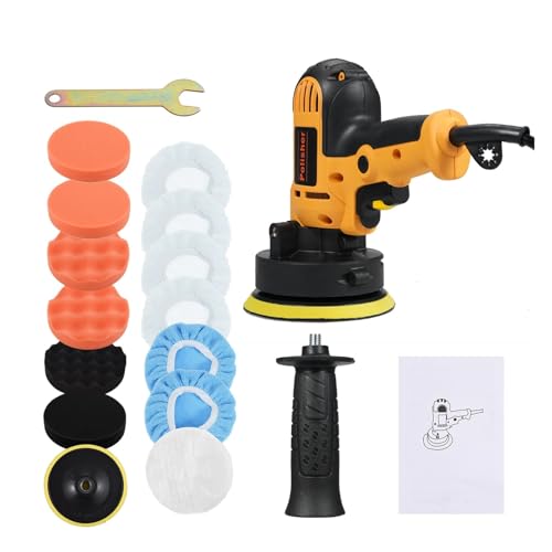 5 インチ電気自動車ポリッシャーキット 700 ワット自動車バッファ 600-3700RPM 可変研磨機床家具セラミック翡翠