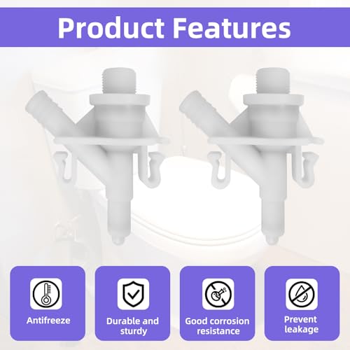 Image of 2 Sets 385311641 RV Toilet Water Valve Kit with 4 PCS 385311658 Toilet Flush Ball Seal for Dometic Sealand 300 301 310 320 Series RV Toilets