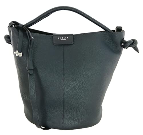 Image of Radley London Multiway Bucket Shoulder Bag Medium Ada Street Handbag (Dark Blue)