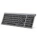 iClever Bluetooth Tastatur, kabellose Multi-Device Bluetooth-Tastatur mit 3 Bluetooth Kanälen, Funk Tastatur wiederaufladbar, für Windows PC/Chrome/Mac - Deutsches QWERTZ-Layout