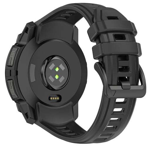 VeveXiao ʋCX|[coh Garmin Instinct 3 \[[ 45mmXgbvΉ 22mm NCbN[XX|[cVRuXbg EHb`Xgbv instinct 3 Amoled 45mm poh (ubN