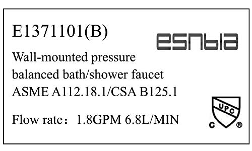 ESNBIA Shower System Brushed Nickel,10 Inches Shower Faucets Sets Complete (Shower Valve Included) Rain Shower Head Systems Wall Mounted Shower Combo Set for Bathroom All Metal