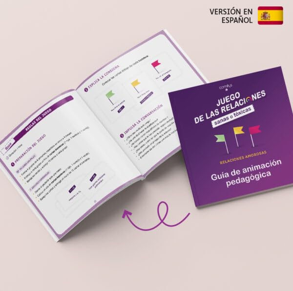 Comitys - Juego de Relaciones Sanas o Tóxicas: Juego de Cartas para Adolescentes, Parejas y Adultos - Educación Emocional, Psicología y Prevención de la Violencia (96 Cartas en Español)