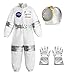 ReliBeauty Déguisement Astronaute Enfant avec Astronaute Casque et Astronaute Gants pour Garçons, Filles,100
