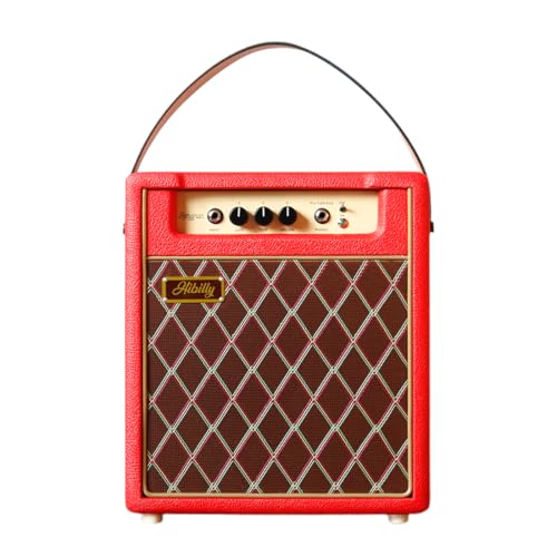 HiBilly 2024 Retroman Combo Pre-Tube Guitar Amp Red