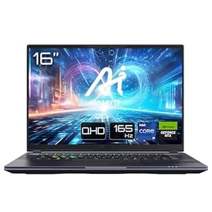 GIGABYTE AORUS 16X Gaming Laptop | 16″ 16:10 165Hz WUXGA Display | Intel Core i9-14900HX | Nvidia GeForce RTX 4070 | Windows 11 |AORUS 16X ASG-63DEC65SH