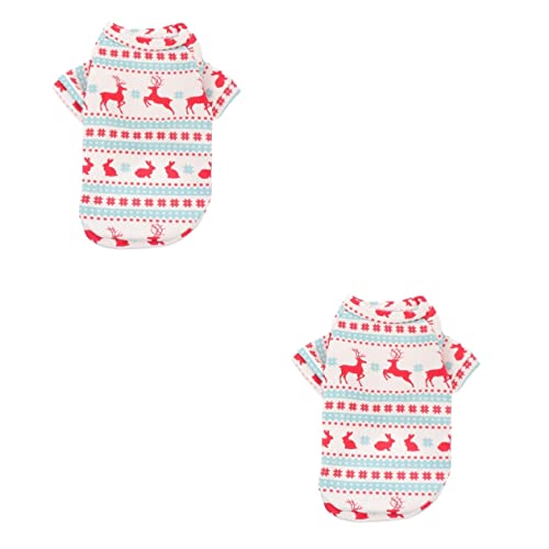Vêtement de Noël pour chiot et Chihuahua : lot de 2 déguisements pour les photos sous le sapin